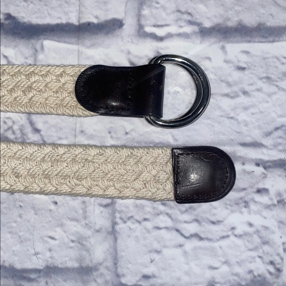 Bonobos Braided D-Ring Belt with Brown Leather Accents